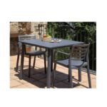 CHAISE WIND SHAPE GRIS FONCE AVEC ACCOUDOIRES – Image 3