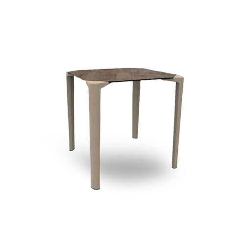 PLATEAU 80x80 HPL CHENE CENDRE (PIEDS CORNER)