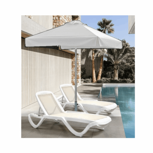 PARASOLE BLANCHE CARRE 2x2M – Image 2