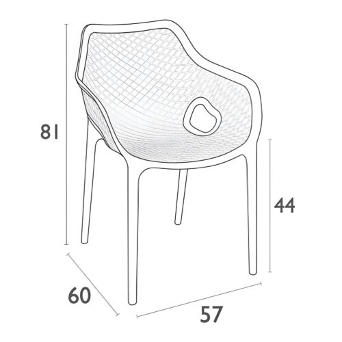 GRID XL (AIR XL) RED ARMCHAIR - Image 3