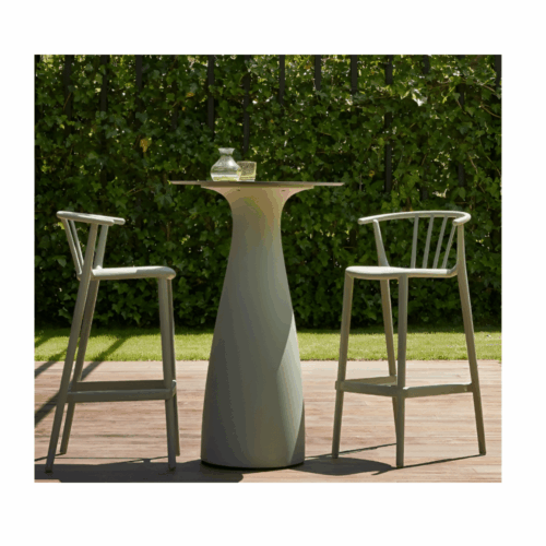 TABLE BAOBAB L GRIS VERT Ø70 – Image 2