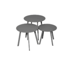 MASSAI RD50 STEEL COFFEE TABLE - GRAPHITE - Image 2
