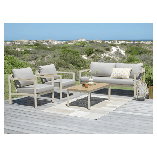 JADE SET 4PCS ALU/HEAT/COUSSINS - CREME/OAK/BEIGE – Image 2