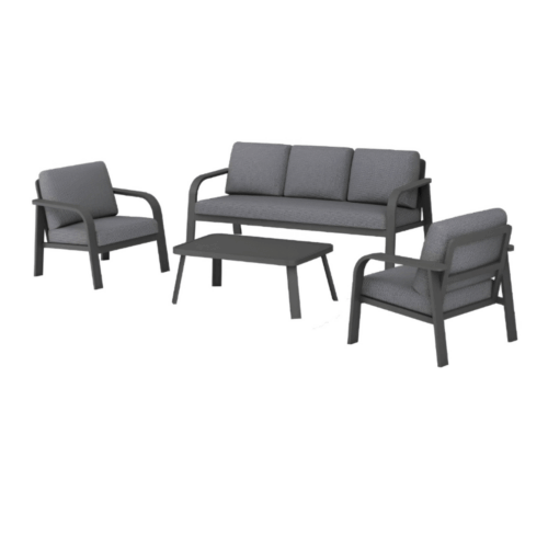 GRASSE III SET 4PCS ALU ACC.HEAT/COUSSINS - GREY/GRIS