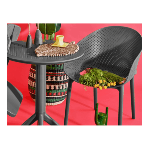 TABLE SKY PLIABLE Ø60 GRIS FONCE – Image 3