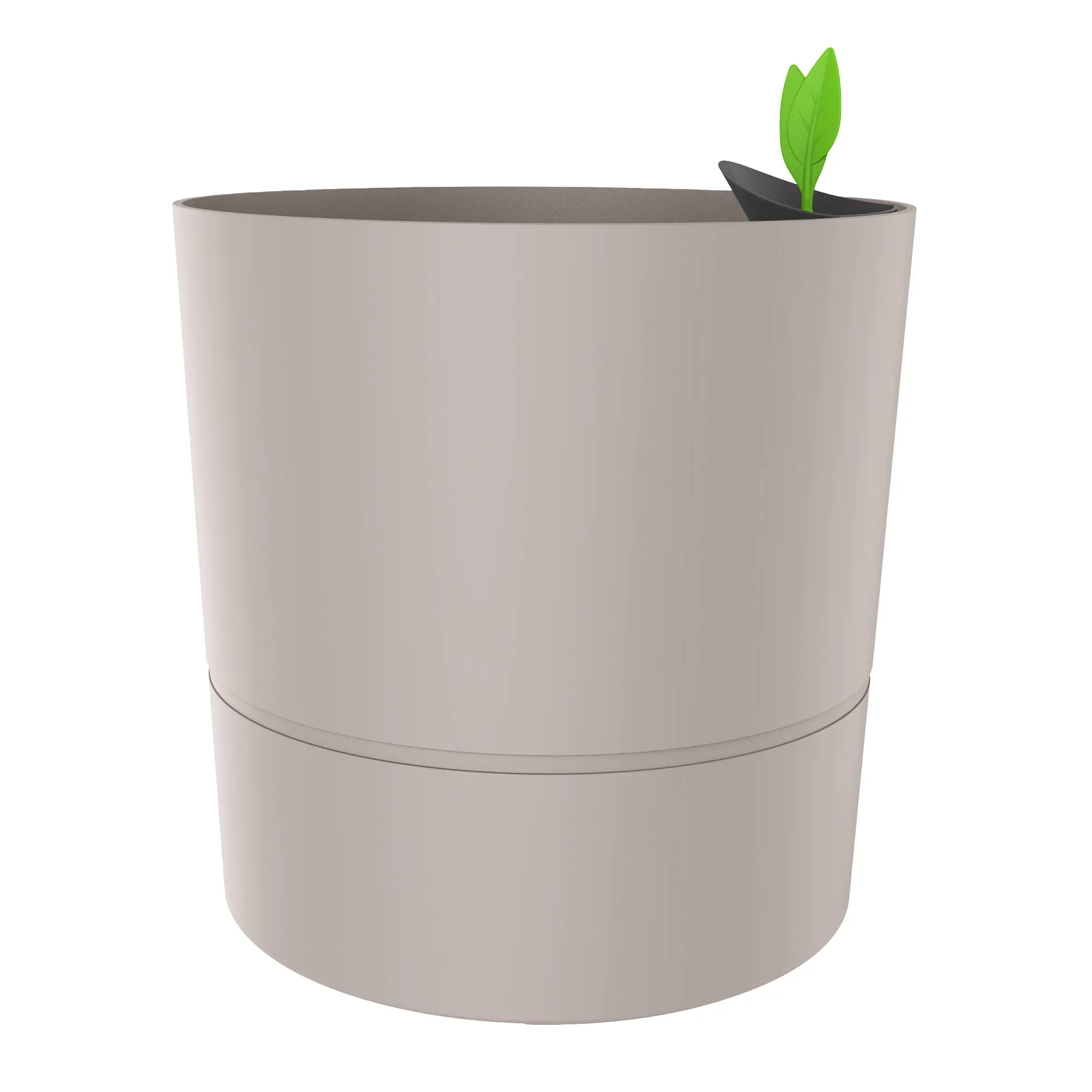 AQUADUO XL - POT ROND 35 CM GREIGE