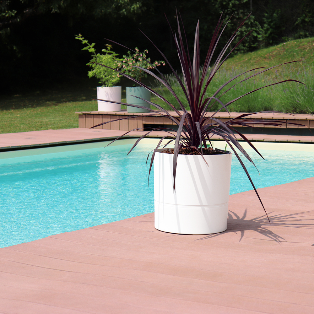 AQUADUO XL - POT ROND 35 CM IVOIRE