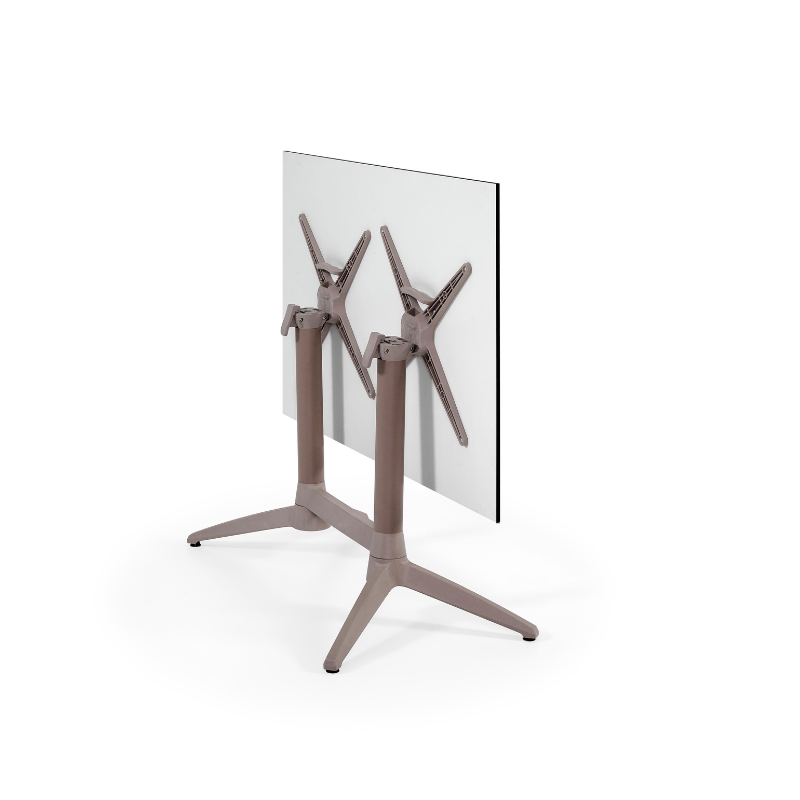 TABLE BEIGE DOUBLE GEMINI 120*70 FOLDING – Image 3
